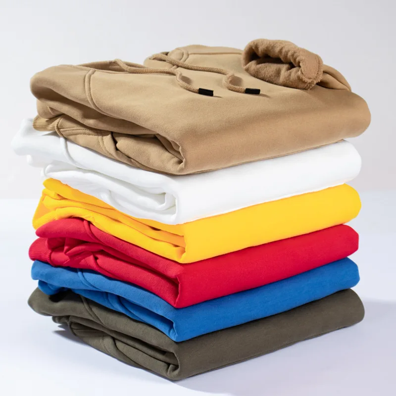 

ICPANS Pullover Hooded Sweatshirts Men Harajuku Hip Hop Streetwear Hoodie Casual Tops Solid Loose Hoodies Male