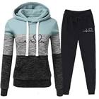 Модный женский спортивный костюм из двух предметов, Женский костюм для бега, штаны, наряды, женские спортивные костюмы, спортивные костюмы