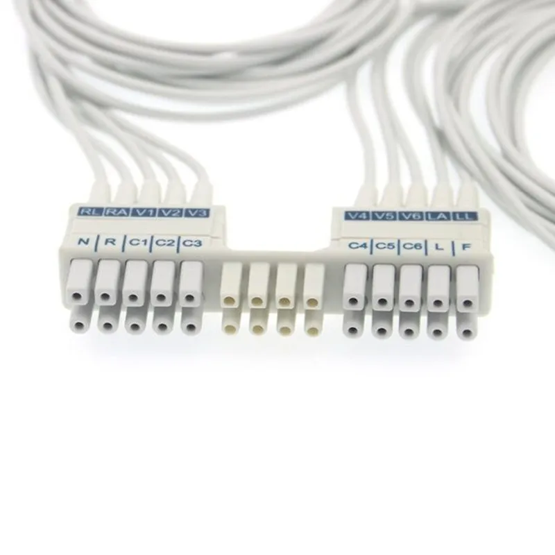 

Original Mortara 9293-046-60 ECG EKG Leadwires Cable 10 Leads IEC Snap
