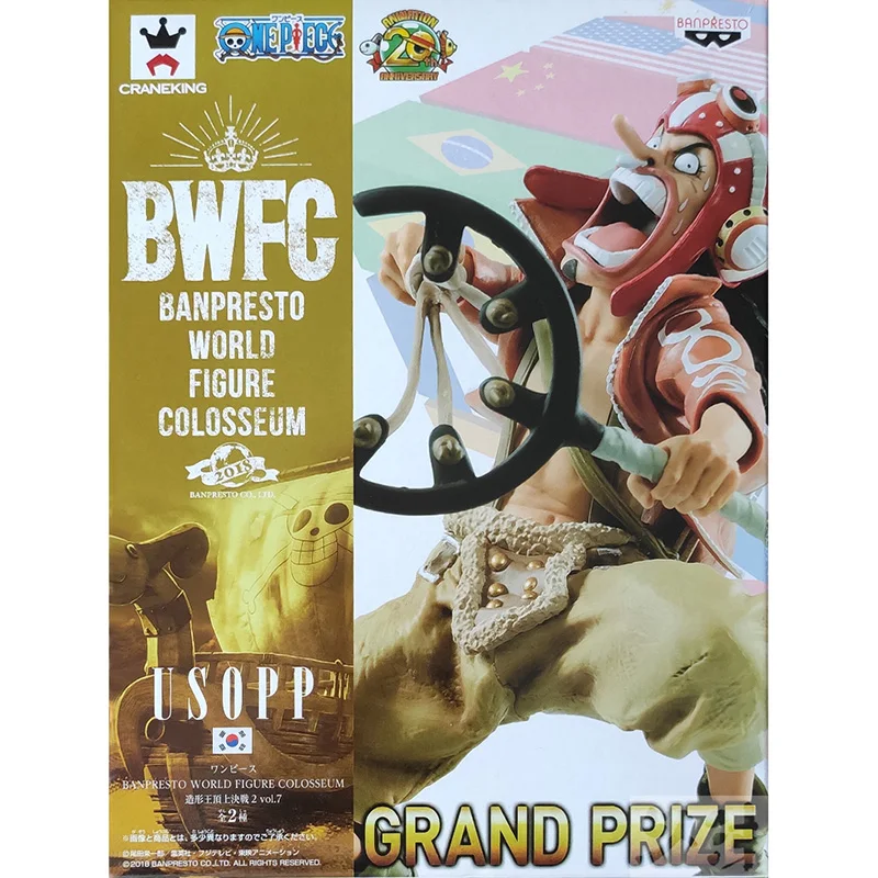

BANDAI BWFC2 One Piece Anime Figure Usopp Sniper King Bow Launch PVC Action Figure Collection Model Toy For Kids