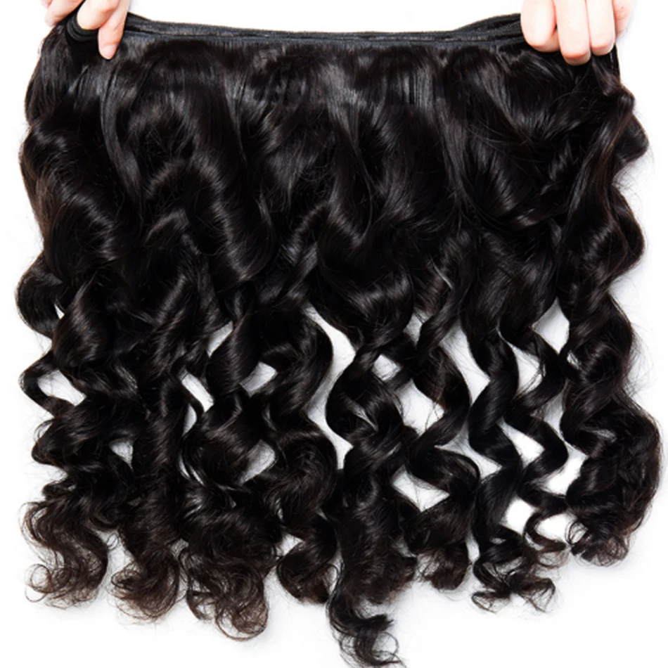 Shireen волосы перуанские свободные волнистые 4 пучка предложения Remy человеческие