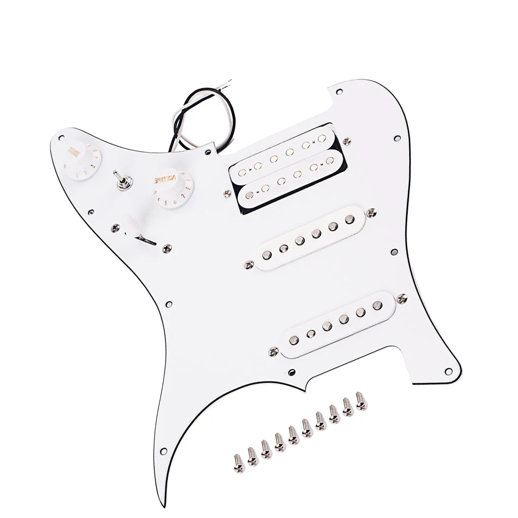 Загруженные Предварительно Проводные Pickguards SSH Alnico для электрогитары ST|Детали и
