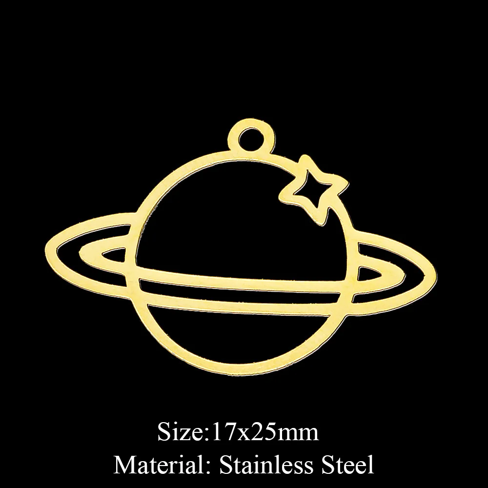 5 шт./лот 100% серьги-подвески из нержавеющей стали сделай сам в виде планеты со