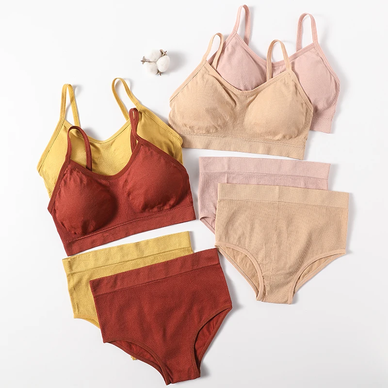 

Для женщин бесшовный топ комфорт сексуальный бюстгальтер комплект бесшовных трусиков с высокой посадкой трусы спортивный бюстгальтер сек...