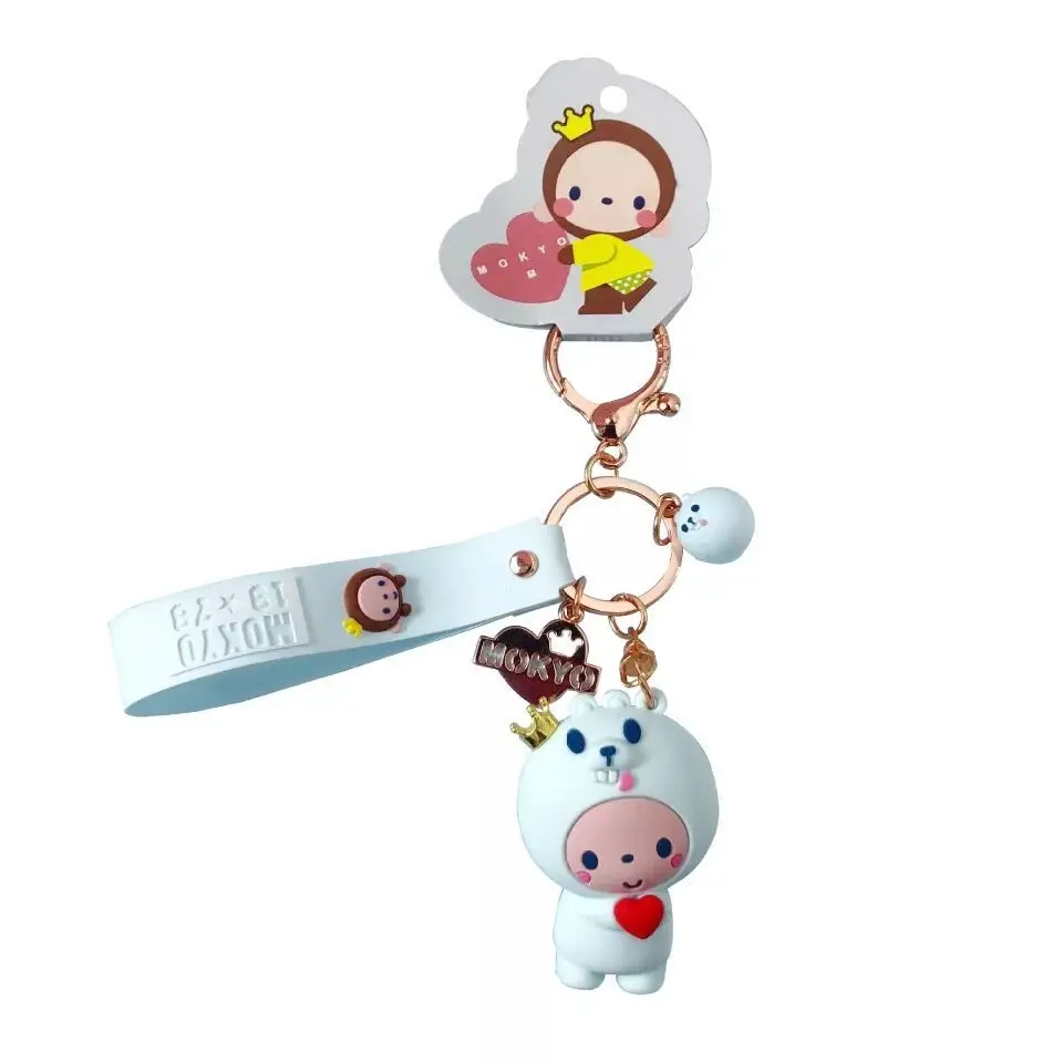 

Cute MOKYO Monkey Keychains Creative Cartoon Animal Key Chains Pendant For Women Gifts Bag Pendant Best New Year Gift For Friend