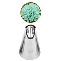 chrysanthemum nozzles for cakes fondant decorating stainless steel pastry icing piping tips bakeware kitchen baking tools