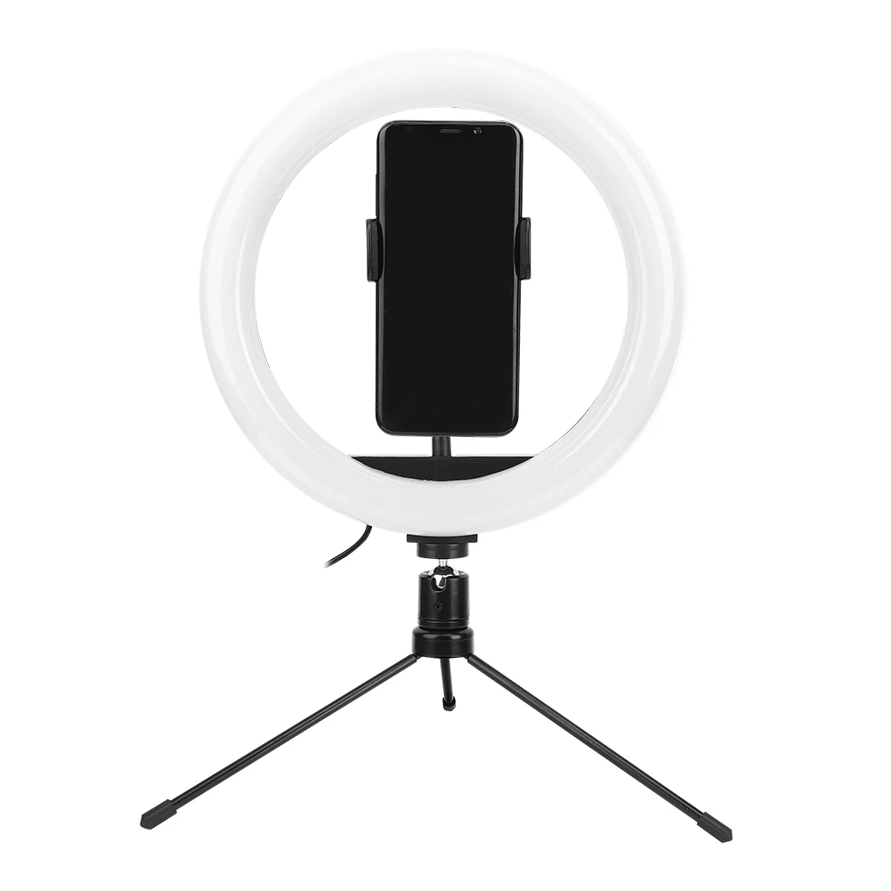 selfie light 10inch Ring Light Set with Tripod Phone Clip Accessory for Action Camera Live Video Shoot Vlog phone | Электроника
