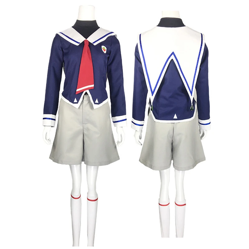 Anime Sk8 The Infinity MIYA Cosplay Costume Outfit High School Boys Uniform Striped T-shirt Black Wig Men Halloween Carnival Set |