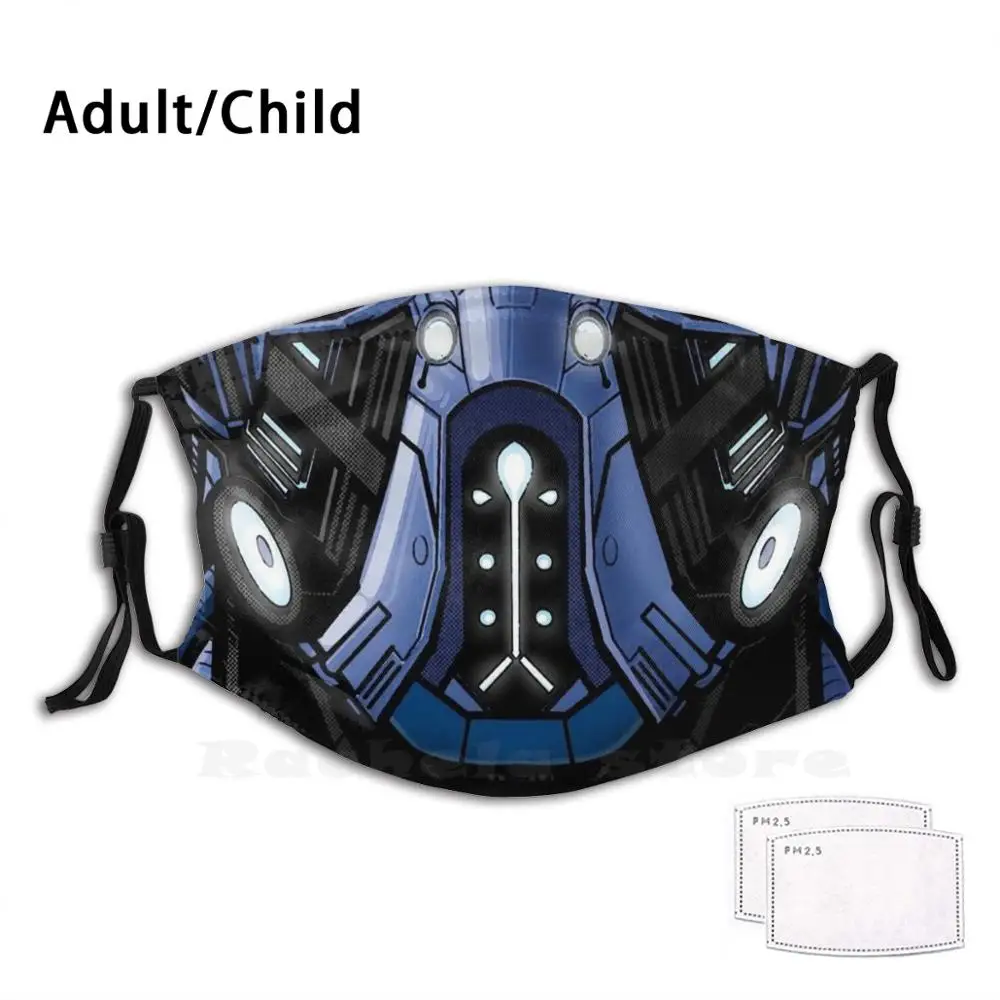 

Sub - Zero Mortal Kombat Face Print Washable Filter Anti Dust Mouth Mask Mortal Kombat Sub Zero Test Your Might