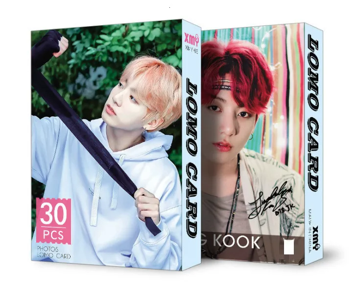 30 шт./компл. k-pop Bangtan для мальчиков альбом LOMO карты модный бумажный фото карта HD Фотокарта - Цвет: jungkook2