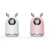 cute antlers 300ml mini usb humidifier mute aroma essential oil diffuser fogger aromatherapy mist maker with led light