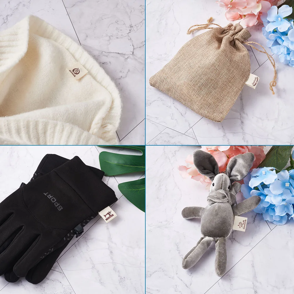 300pcs/set Cotton Sewing Labels Word Handmade Cloth For Knitting Hats Clothes DIY Jewelry Making Accessories | Украшения и