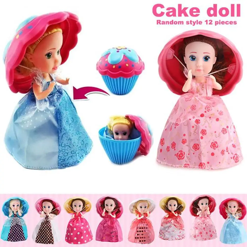 

Play House Children's Toy Cup Cake Doll Sweet Surprise Doll Deformable Princess Toy Gifts for Kids