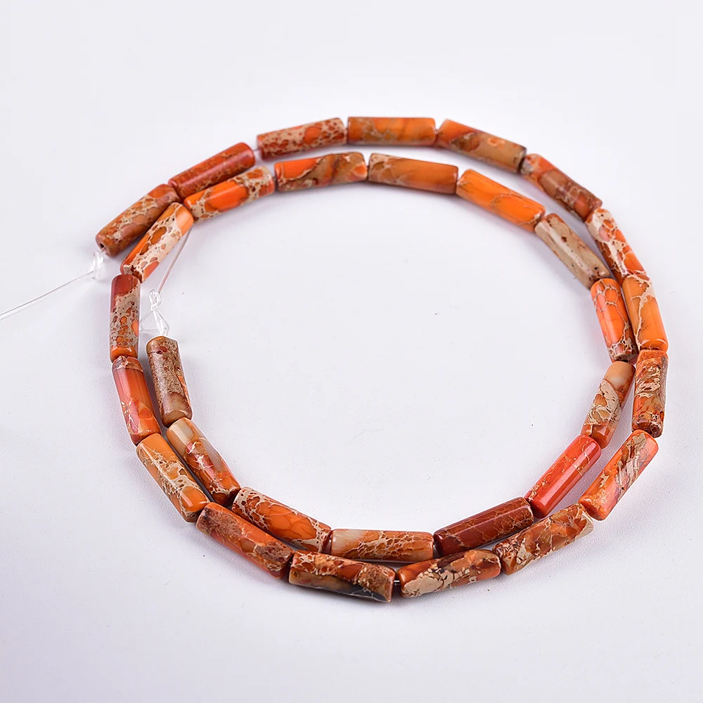 Asingeloo бусины из натурального камня цилиндрической формы для самостоятельного