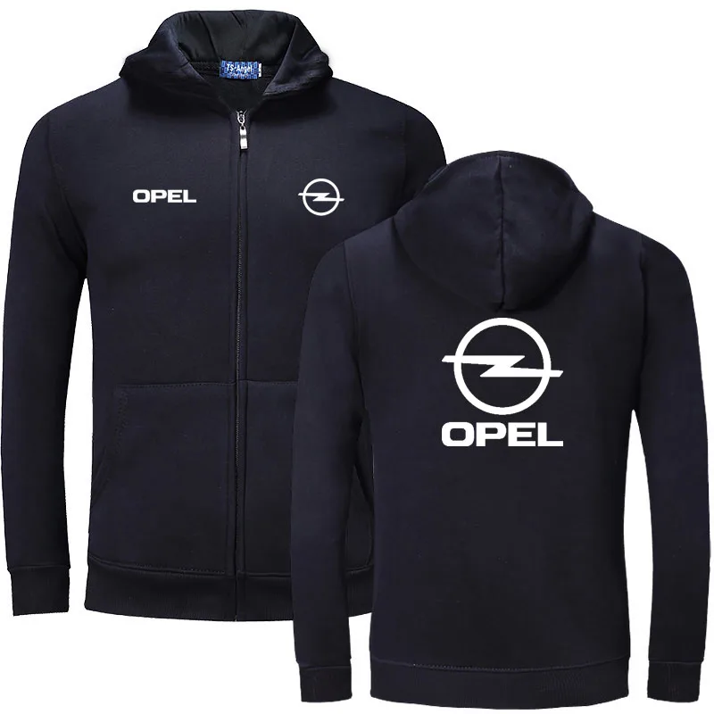 

2022 New Plain Mens OPEL Zip Up Hoody Jacket Sweatshirt Hooded Zipper male Top Outerwear