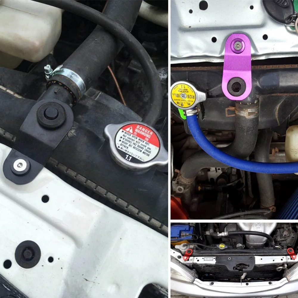 Rastp автомобиль радиатор Алюминий гоночный фиксированный кронштейн Установка