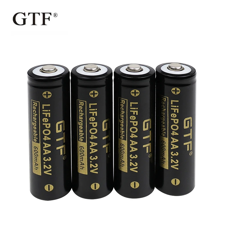 

Rechargeable Battery Lithium 3.2 mAh Battery 14500 v lifepo4 aa 600 for camera and solar LED lights