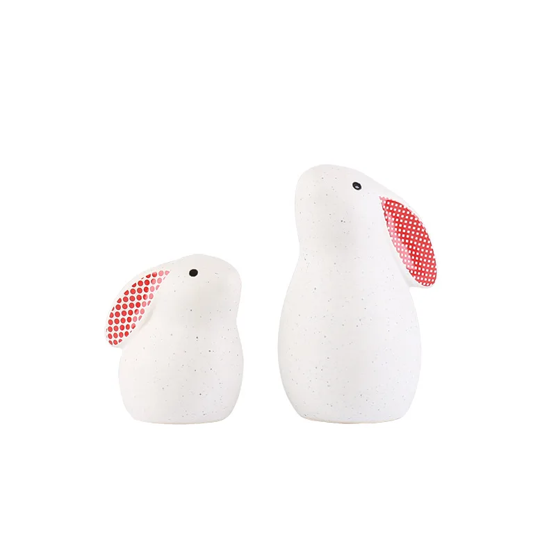

Cute Rabbit Small Ornaments Ins Nordic Style Decorations Mori Literature and Art Small Fresh Desktop Pendulum Jewelry Wholesale