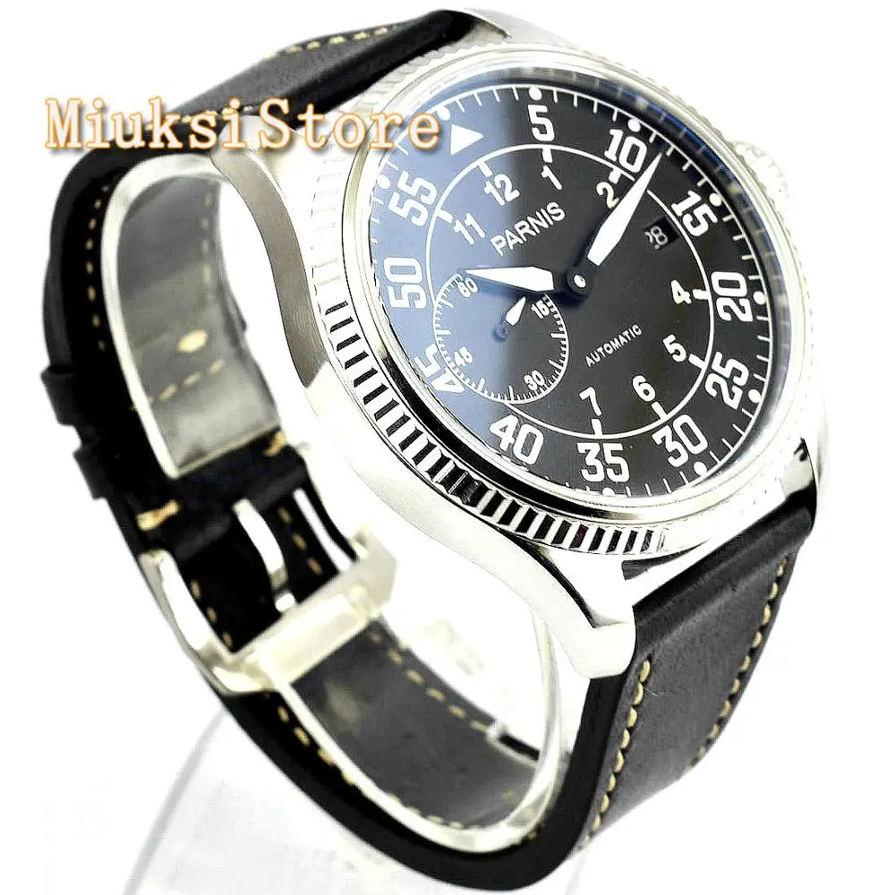 Мужские механические часы с автоматическим механизмом и датой длина 45 мм |