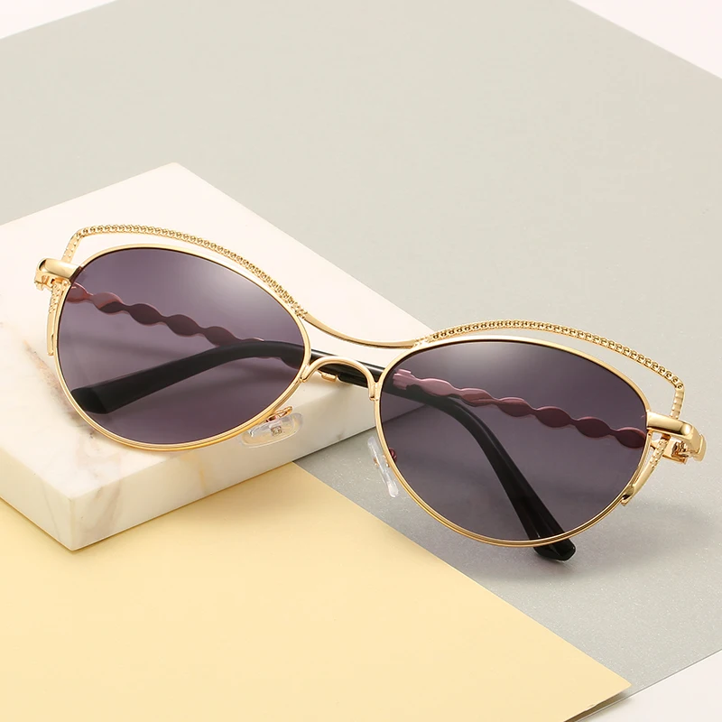 НОВЫЕ шикарные женские солнцезащитные очки &quotкошачий глаз&quot с застежкой на