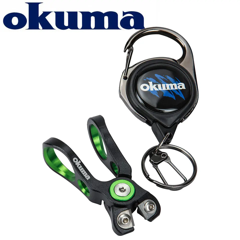 OKUMA Fishing Pliers DRAGONFLY Aluminum Alloy scissors Retractable Buckle Fishing Tools Line Cutter Fishing Equipment