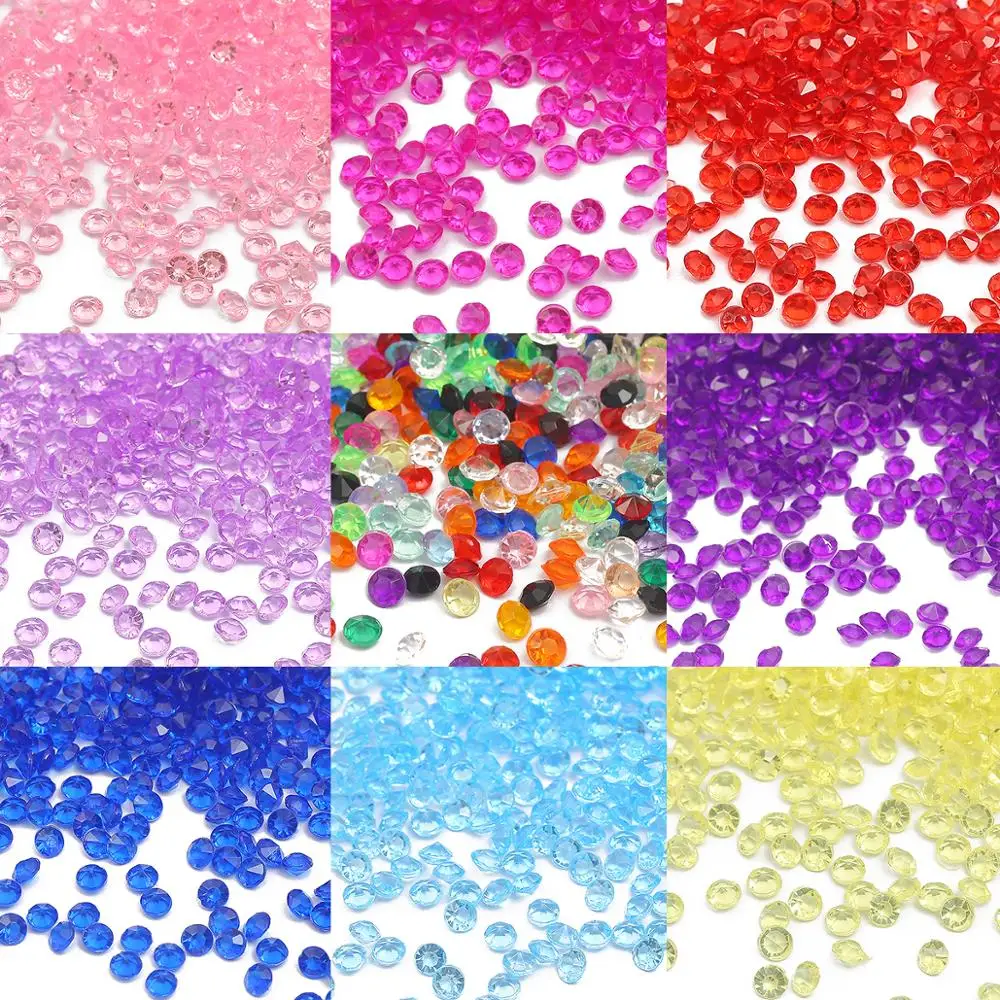 

Горячая Распродажа 1000 шт. 4,2/3 мм акриловые бриллиантовые кристаллы блестящие прозрачные конфетти для свадебной вечеринки зеркальные бусин...