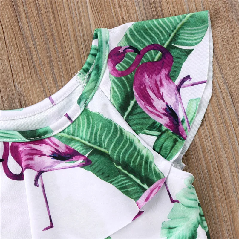 Одежда для маленьких девочек детский купальный костюм бикини с принтом пляжные