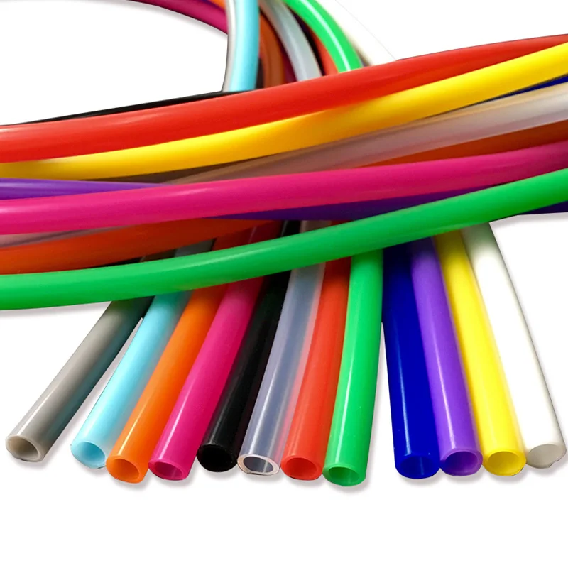 Пищевой гибкий 1 метр 2 мм * 4 красочная мягкая силиконовая резиновая трубка из