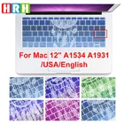 Чехол HRH для клавиатуры Ловец снов, силиконовый защитный чехол для Macbook Pro 13 дюймов, A1708 (2016 дюйма, без сенсорной панели) и для Mac 12 дюймов, A1534