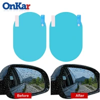 onkar 2pcs car rearview mirror protective film clear car sticker for anti fog car mirror window clear anti glare car sticker