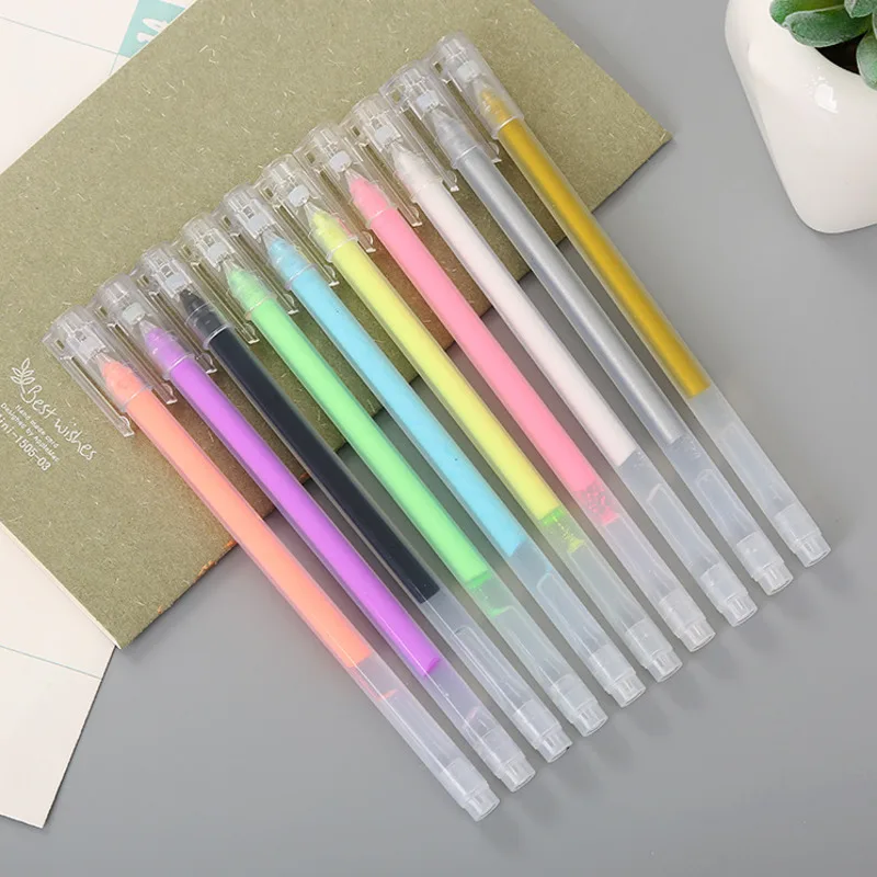 

1Pc Large Capacity Colorful Gel Pen Highlighter Marker Pen For Sketch Drawing Art Markers DIY Photo Album Liner Pen Waterproof