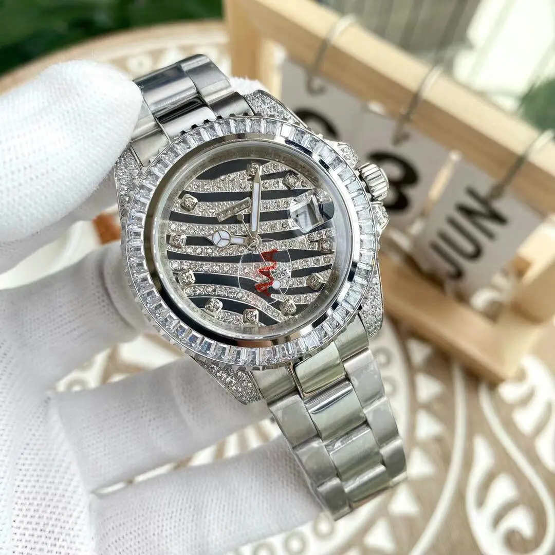 

Hot Sale High Quality Luxury Men Watch Full Paved Diamond Nautilus Watches For Men Watches Top Brand Luxury Gift 40mm 40mm