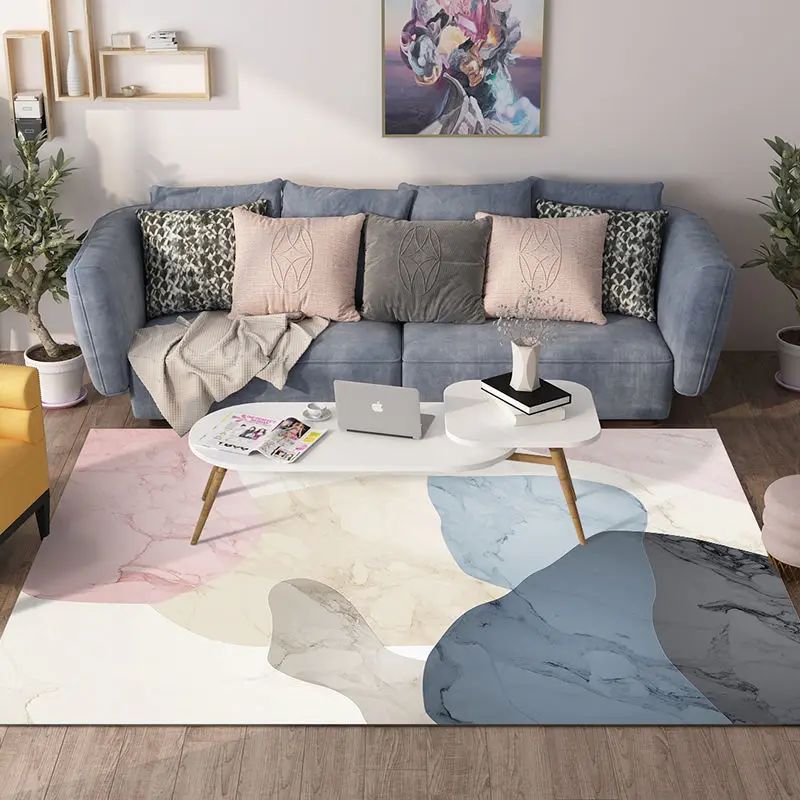 

Nordic geometric floor mats, modern coffee table mats, children's play mats, living room, household bathroom door mats, can be s