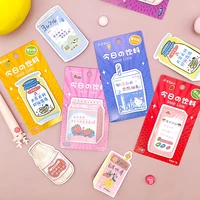 korean rihe beverage milk juice lactic acid bacteria n times sticky notes memo pad kawaii stationary office supplies cute school