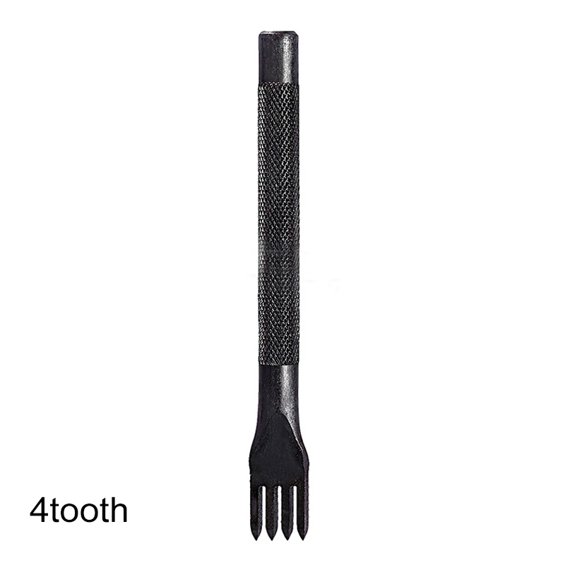 4mm 4tooth Аксессуары для кожаного ремня, кожаные Дыроколы, металлические, 3 мм/4 мм, ручная работа, портативные, для шитья, Дыроколы, товары для дома, наборы для шитья - Цвет: 4mm 4tooth