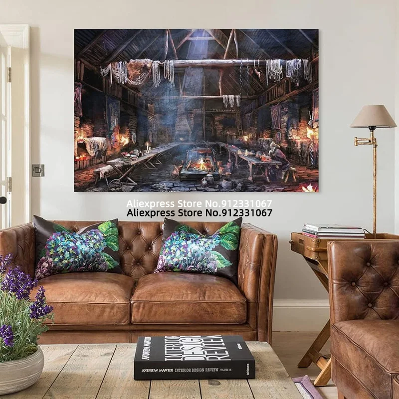 Плакаты картина Ведьмак таверна маскировка холст картины настенные для гостиной