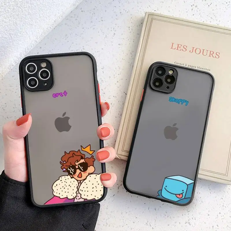 

Dream Smp Phone Case Black Transparent Matte For IPhone7 8 11 12 13 Mini Pro X XS XR MAX Plus Cover Shell