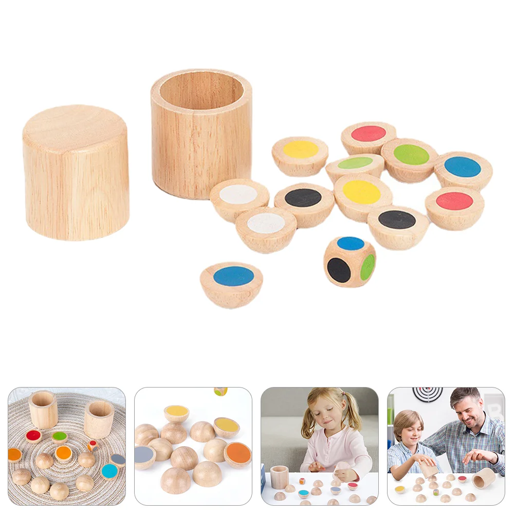 

1 Set of Wooden Colors Memorizing Training Toys Children Interactive