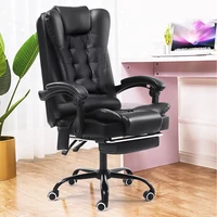 computer office chair gaming home leather executive swivel gamer chair lifting rotatable armchair footrest adjustable desk chair