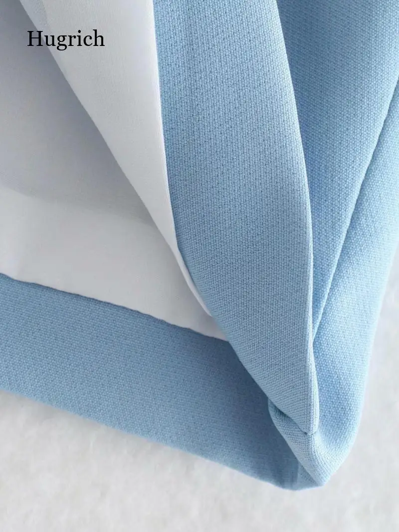 

Women Shoulder Pads Blazer Dress 2021 Elegant Long Sleeve Flap Pockets Dress Woman Side Zip Casual Mini Dresses