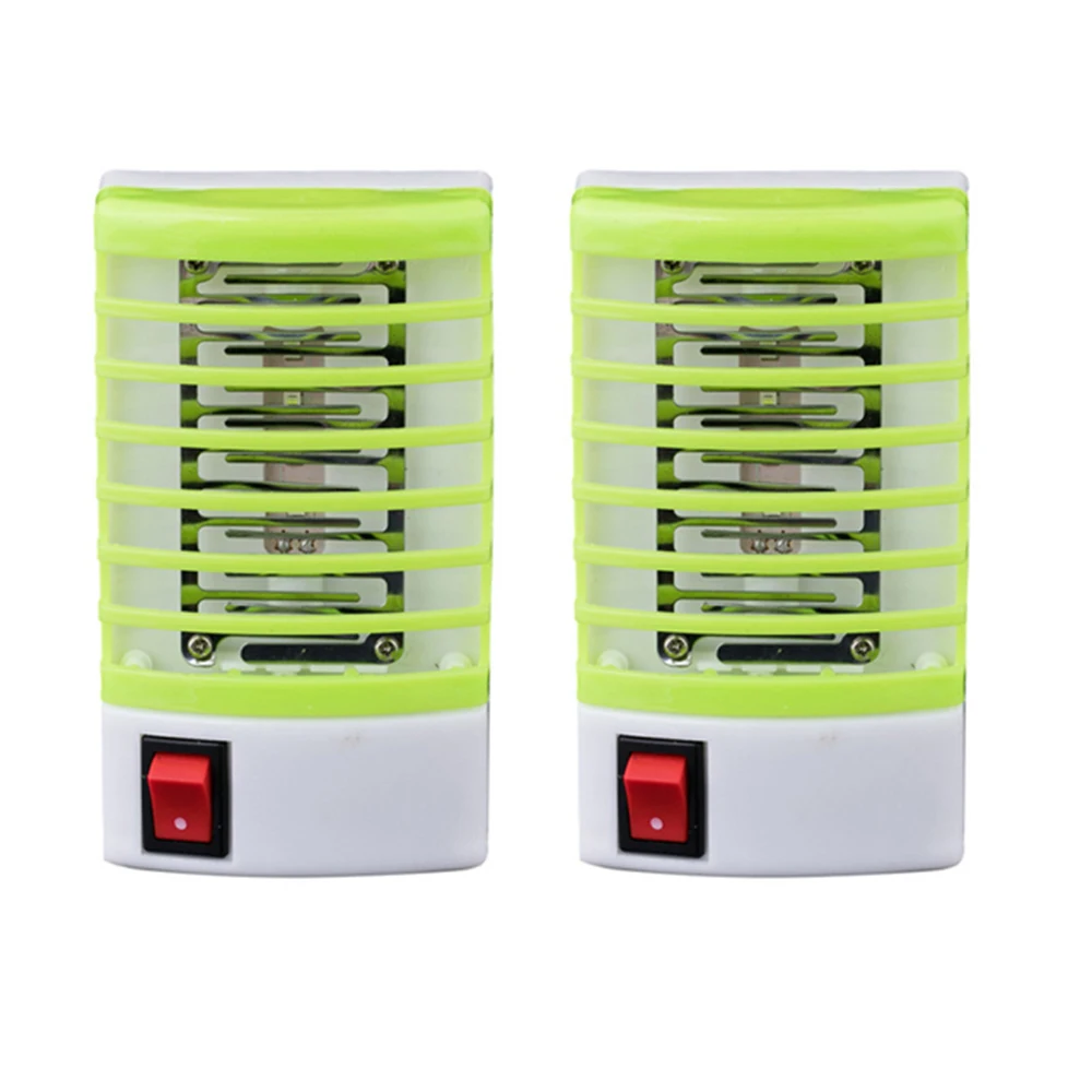 

2pcs US/EU Plug Mosquito Killer Lamps LED Socket Electric Mosquito Fly Bug Insect Trap Killer Zapper Night Lamp Lights Lighting
