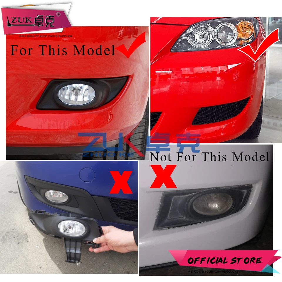 Противотумансветильник ры ZUK противотуманные фары для Mazda 3 M3 BK 2003-2010 1.6L