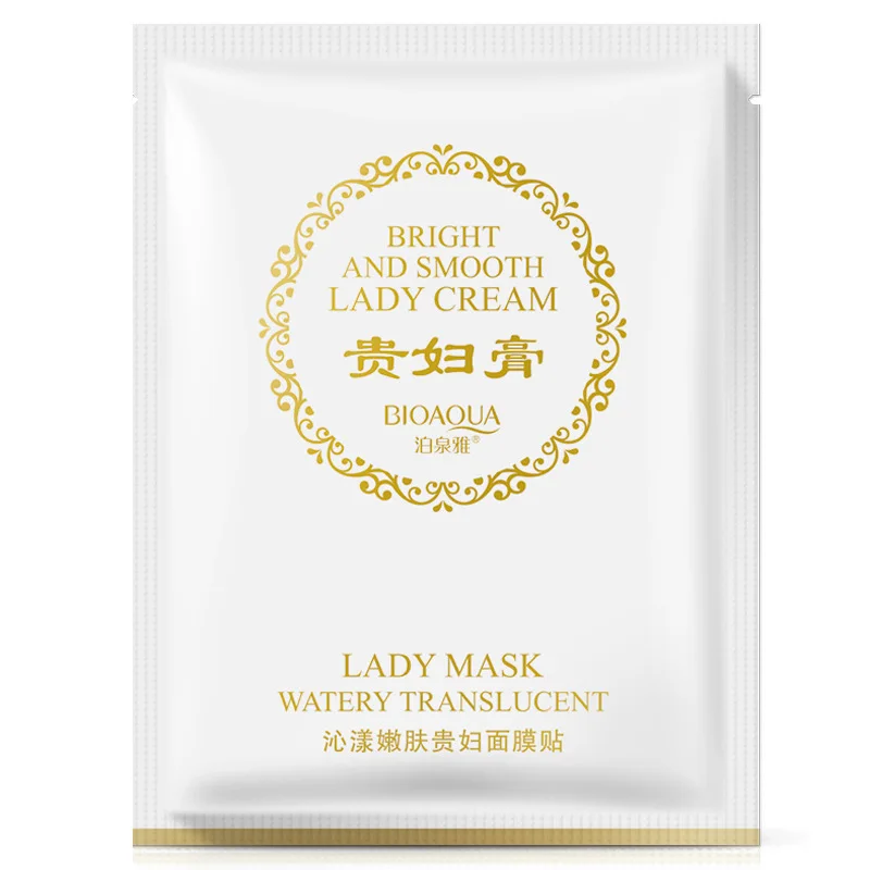

Bioaqua Lady Watery Translucent Face Masks Moisturizing Whitening Anti Aging Wrinkle Shrink Pore Skin Care Wrapped Facial Mask