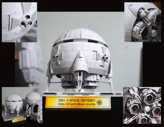 Космический корабль Овен 1 B в 2001 г.: космическая Одиссея бумажная 3d модель сделай