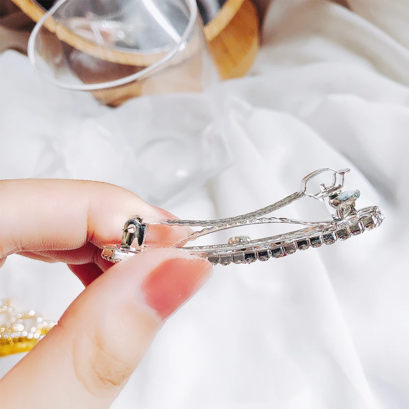 Прозрачная Корона из горного хрусталя тиара заколки для девочек маленькая