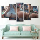 Модульная Картина на холсте для домашнего декора, 5 шт., картина с изображением сексуальной женщины, бедер, настенный постер для дома, Картина на холсте