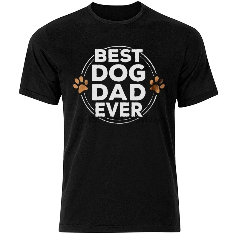 Модная мужская футболка с надписью Best Dog Dad Ever забавный подарок на день отца щенок