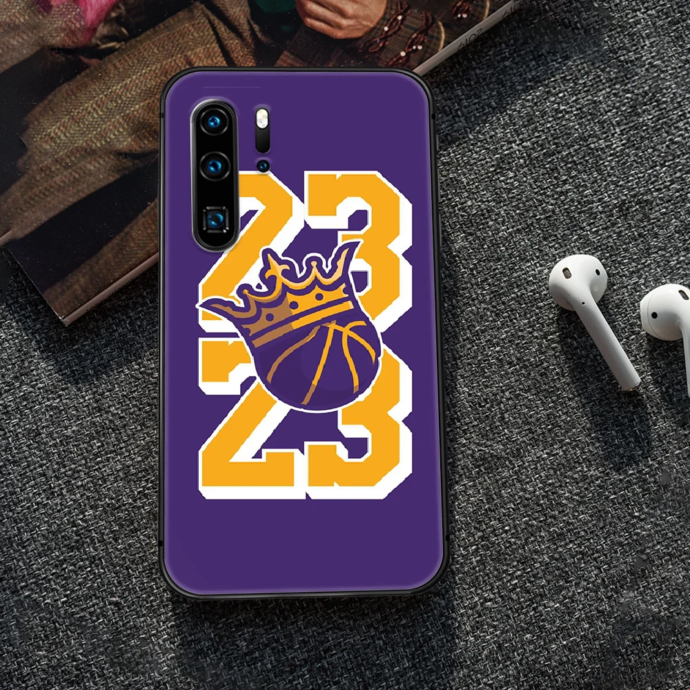 

basketball star 23 james Phone Case Cover Hull For Huawei P8 P9 P10 P20 P30 P40 Lite Pro Plus smart Z 2019 black prime 3D shell