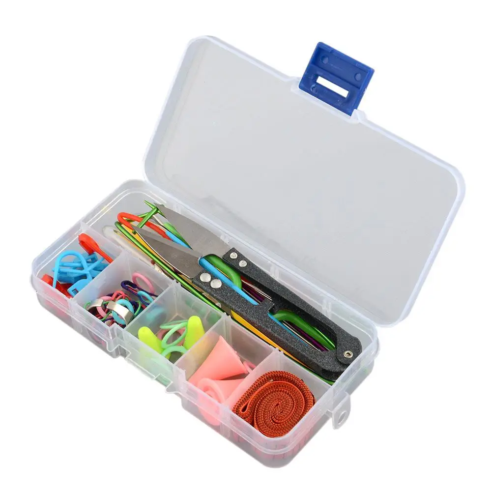 

Knitting Tools Crochet Stitch Accessories Supplies With Case Box Knit Kit Gift