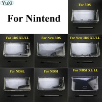 yuxi crystal case clear hard cover shell metal touch screen pen for nintend ds lite ndsl ndsi xl for new 3ds xl ll console